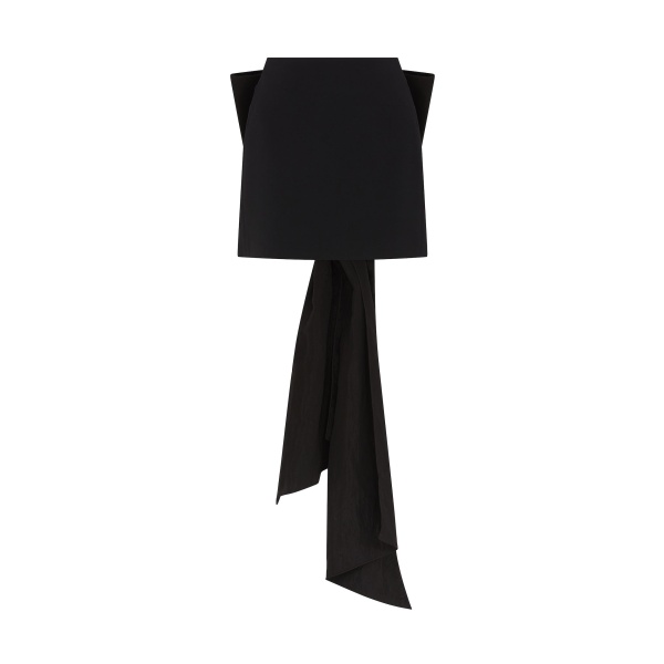 David Koma Oversized Bow Detail Mini Skirt