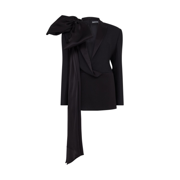 David Koma Oversized Bow Jacket Mini Dress
