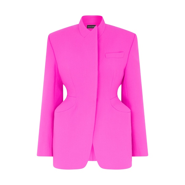 David Koma Padded Hip Detail Jacket