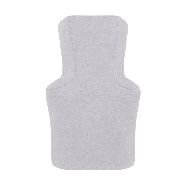 David Koma Padded Hip Detail Strapless Mini Dress In Grey
