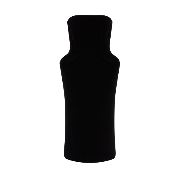 David Koma Padded Hip Velvet Midi Dress
