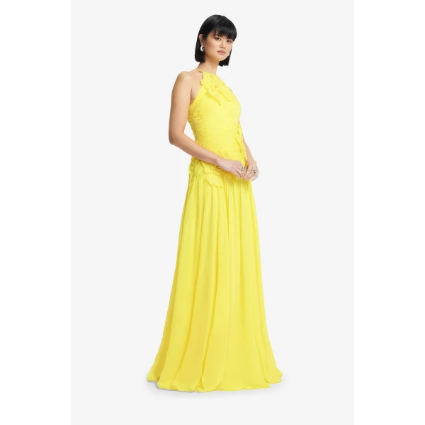 Full lining - Floral Appliqué Gown from Luxury Shoes 