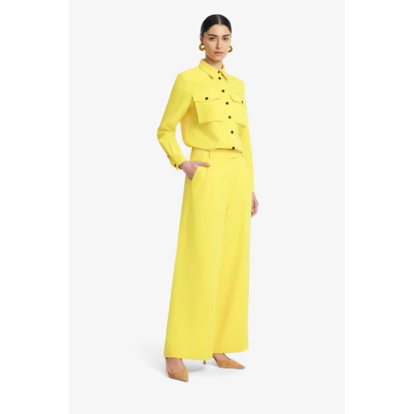 Leo Lin Yellow Tops Premium long sleeve shirt