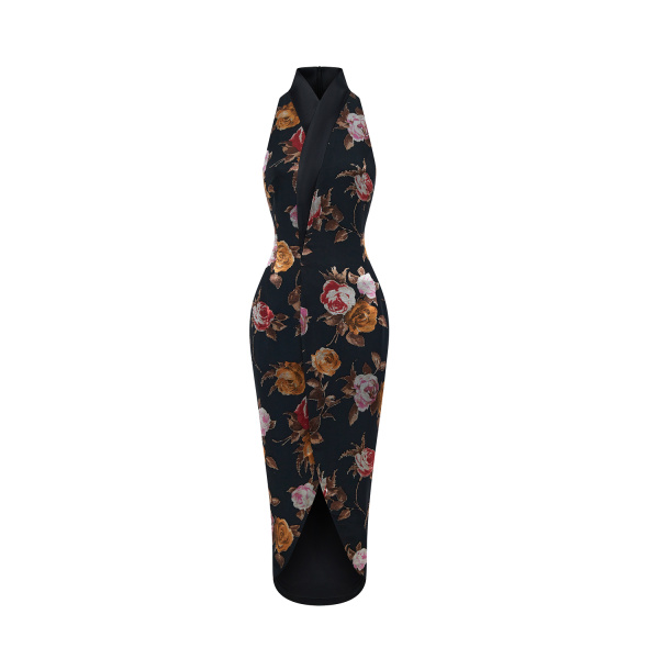 Rasario Midi Dress – couture evening dress