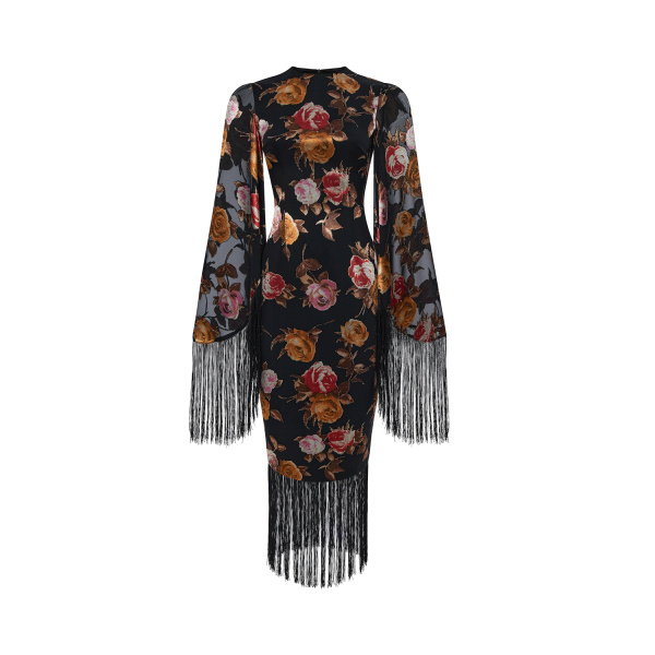 Rasario Midi Dress – couture evening dress