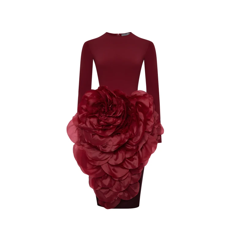 Rasario Midi Dress – couture evening dress