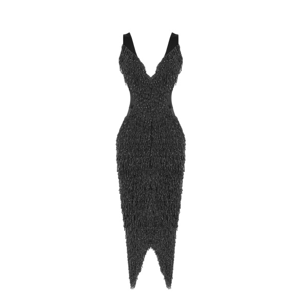 Rasario Midi Dress – couture evening dress