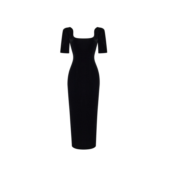 Rasario Midi Dress – couture evening dress