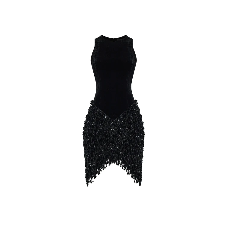 Rasario Mini Dress – couture evening dress