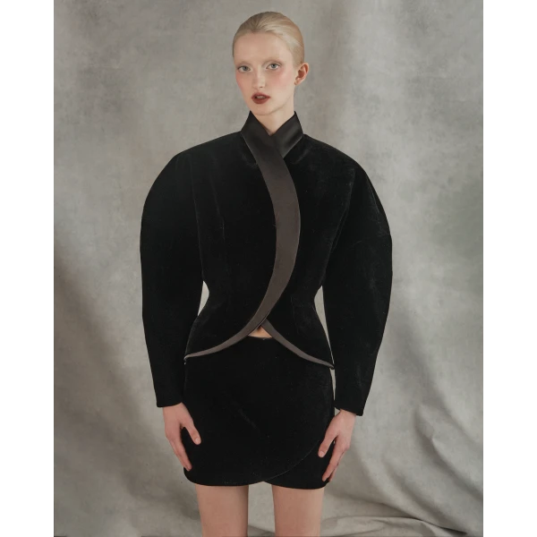 Rasario Mini Skirt – couture evening dress