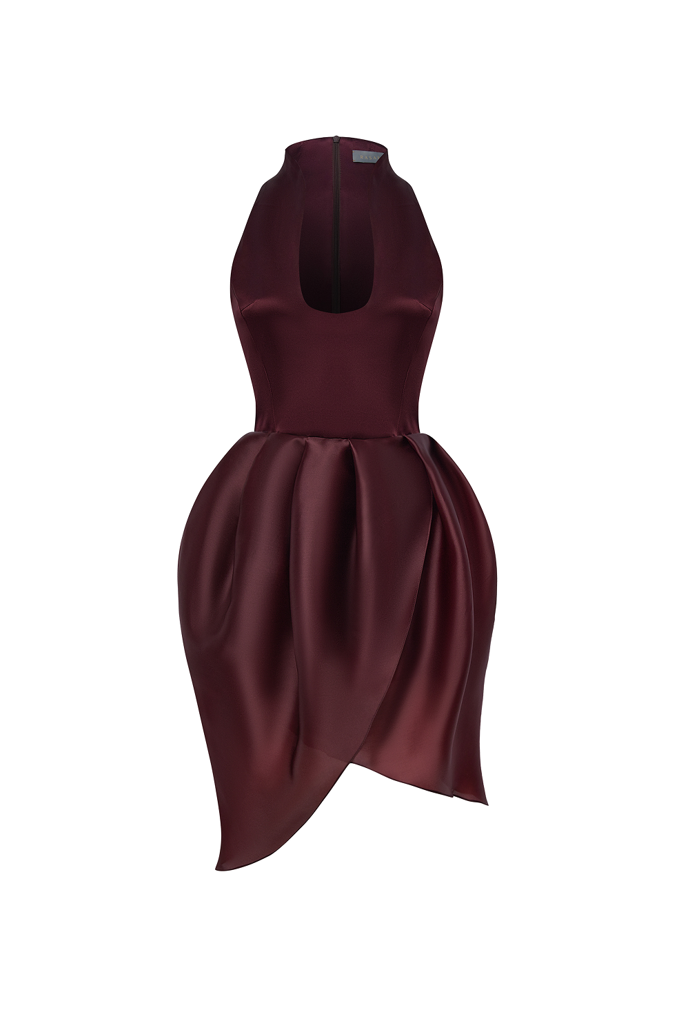 Rasario Satin And Silk Organza Mini Dress