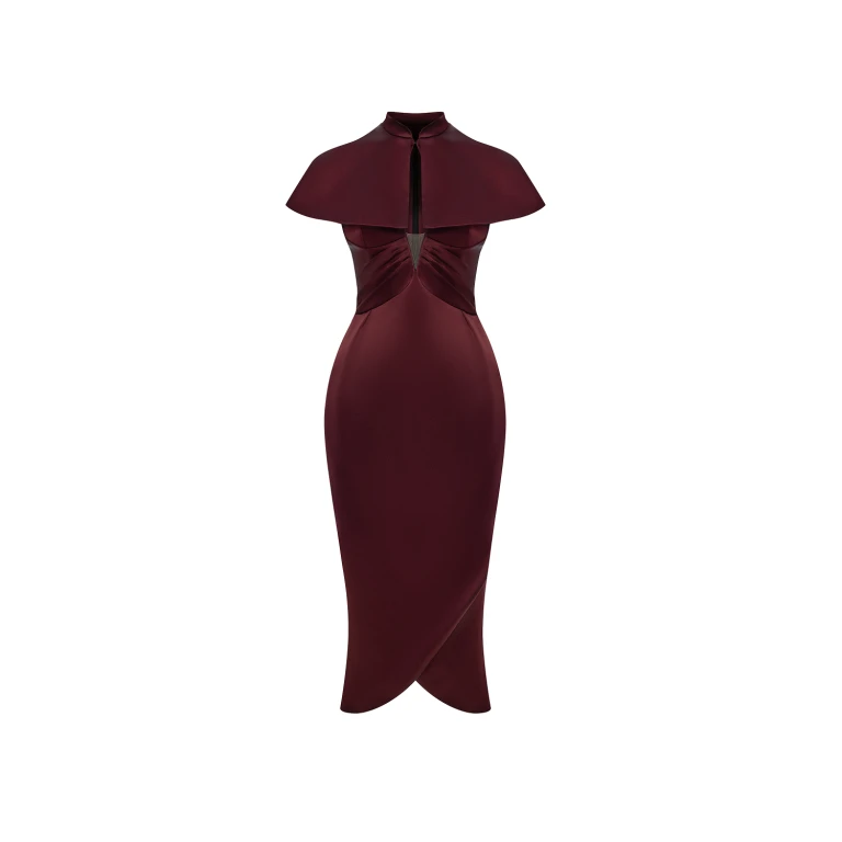 Rasario Midi Dress – couture evening dress