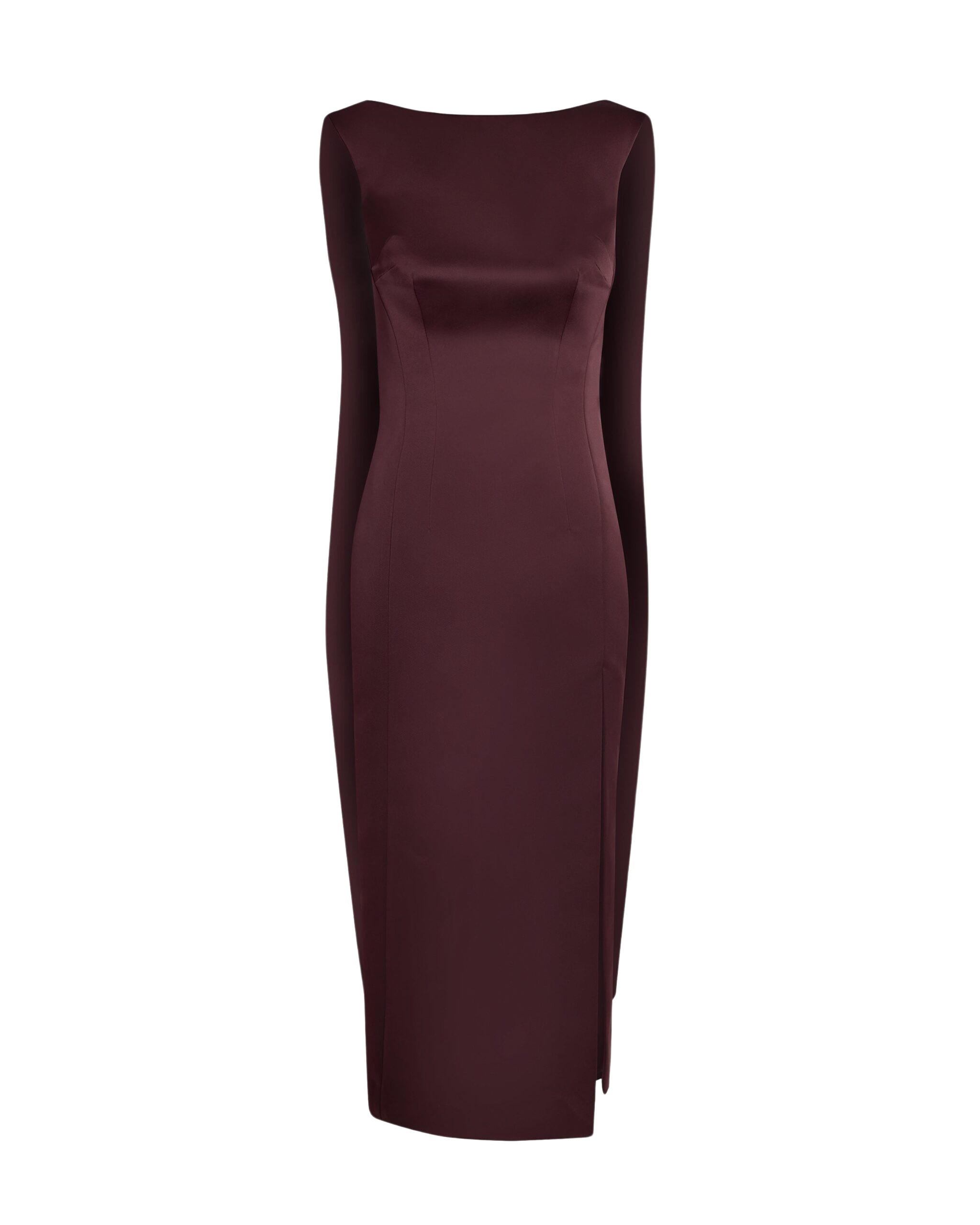 Safiyaa Rika Midi Dress in Wine