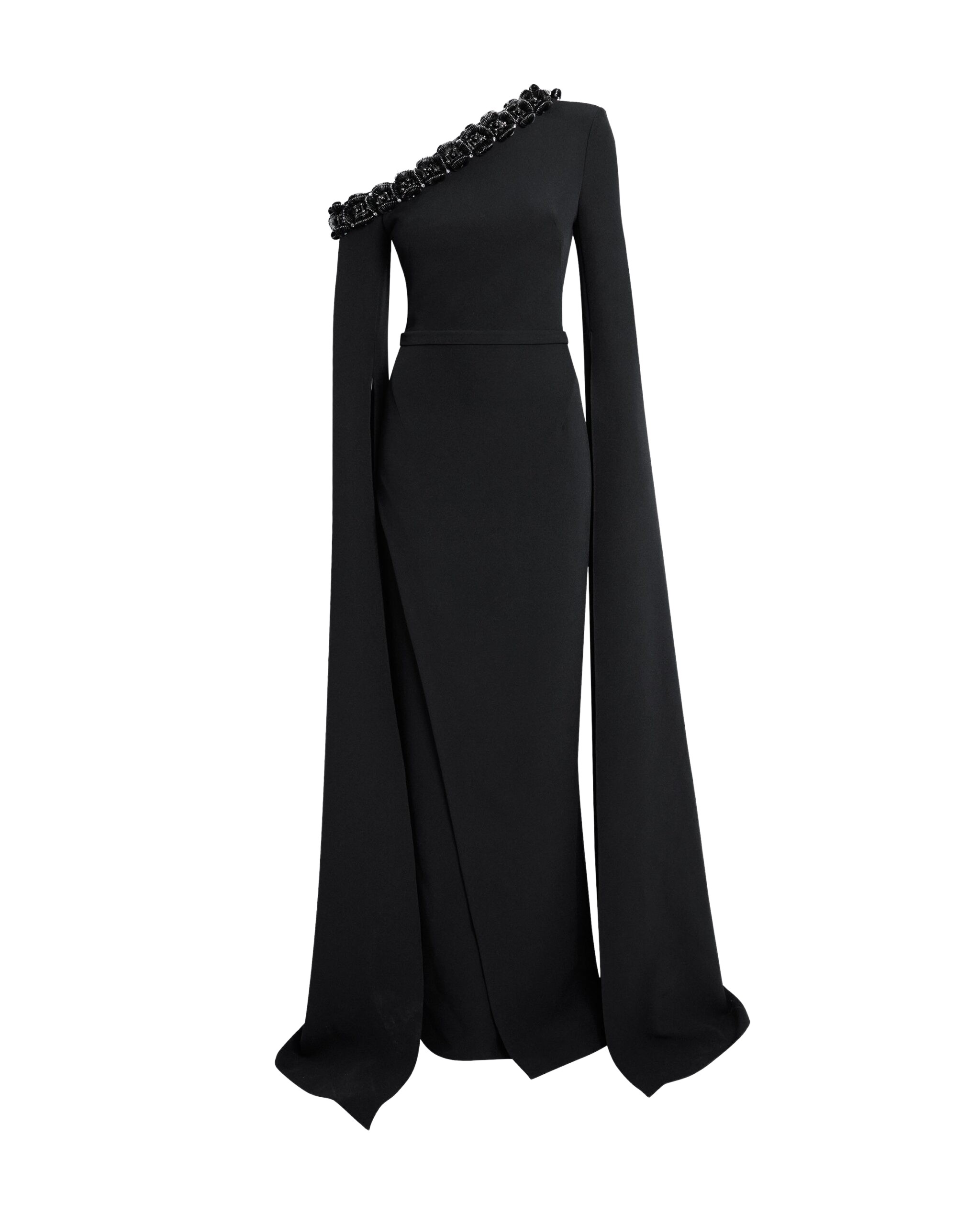 Safiyaa Rinna Long Dress in Black
