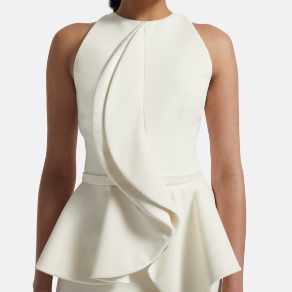 Safiyaa Riya Midi Dress in Ivory, view 4