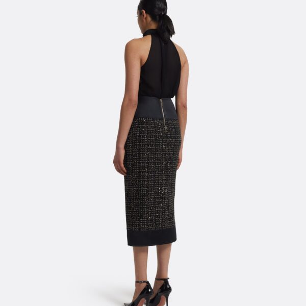Safiyaa Suki Skirt in Black & Gold, view 3