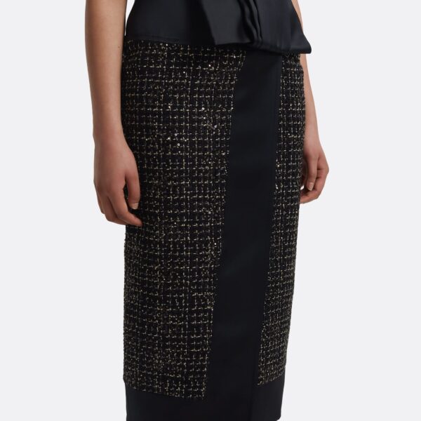 Safiyaa Suki Skirt in Black & Gold, view 4