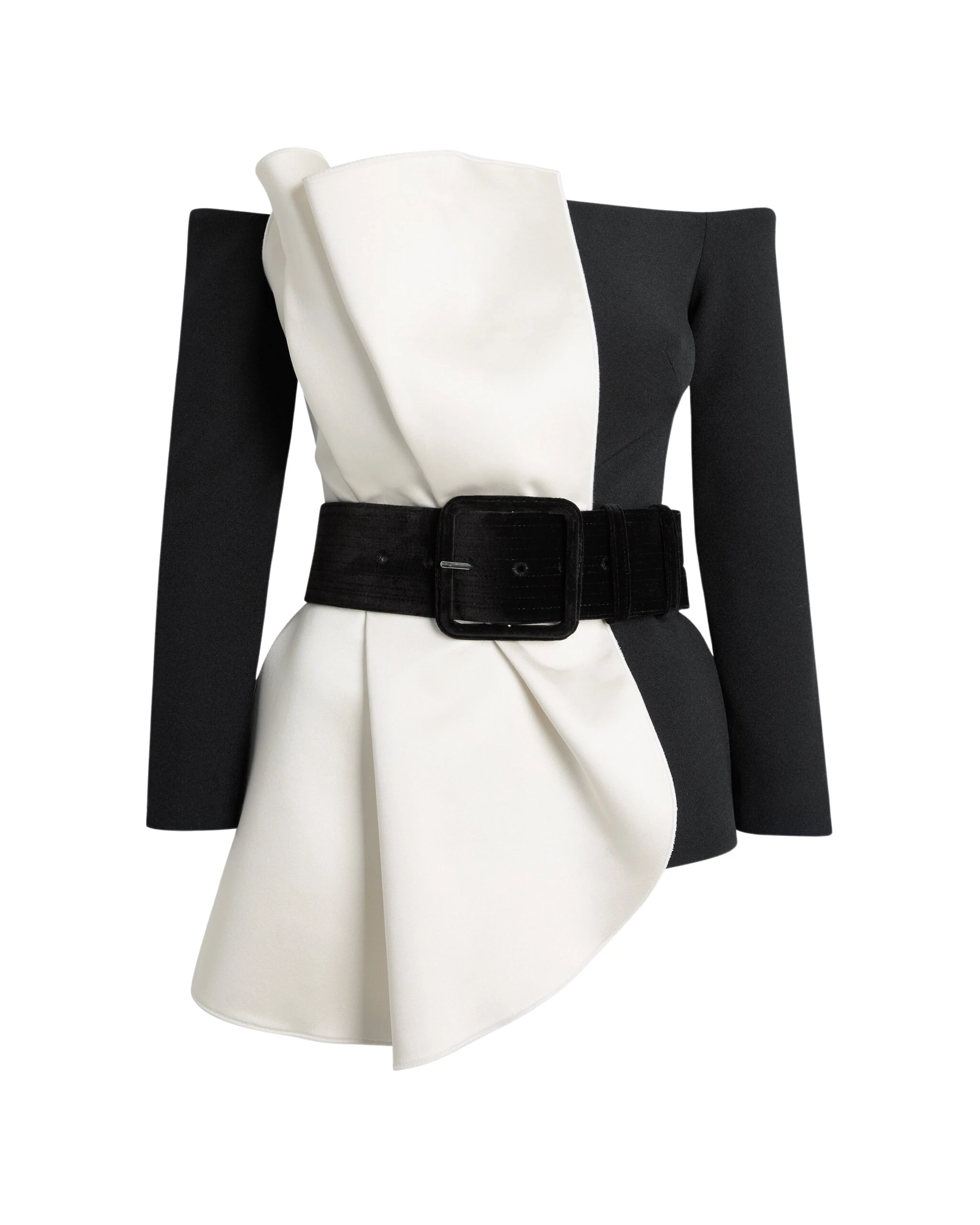 Safiyaa-Yuka-Top-in-Ivory-On-Black-Coveti-scaled74048_nobg Safiyaa Tops luxury Clothing from Luxury Handbags Marketplace