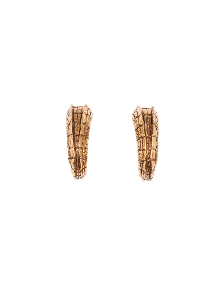 Schiaparelli-Alligator-Trompe-LOeil-Earrings50825_nobg Schiaparelli Earrings luxury Earrings from Luxury Handbags Marketplace