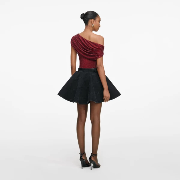 Elevate your elegance in this Self Portrait Skirts Mini Dress from the 2025 resort wear edit