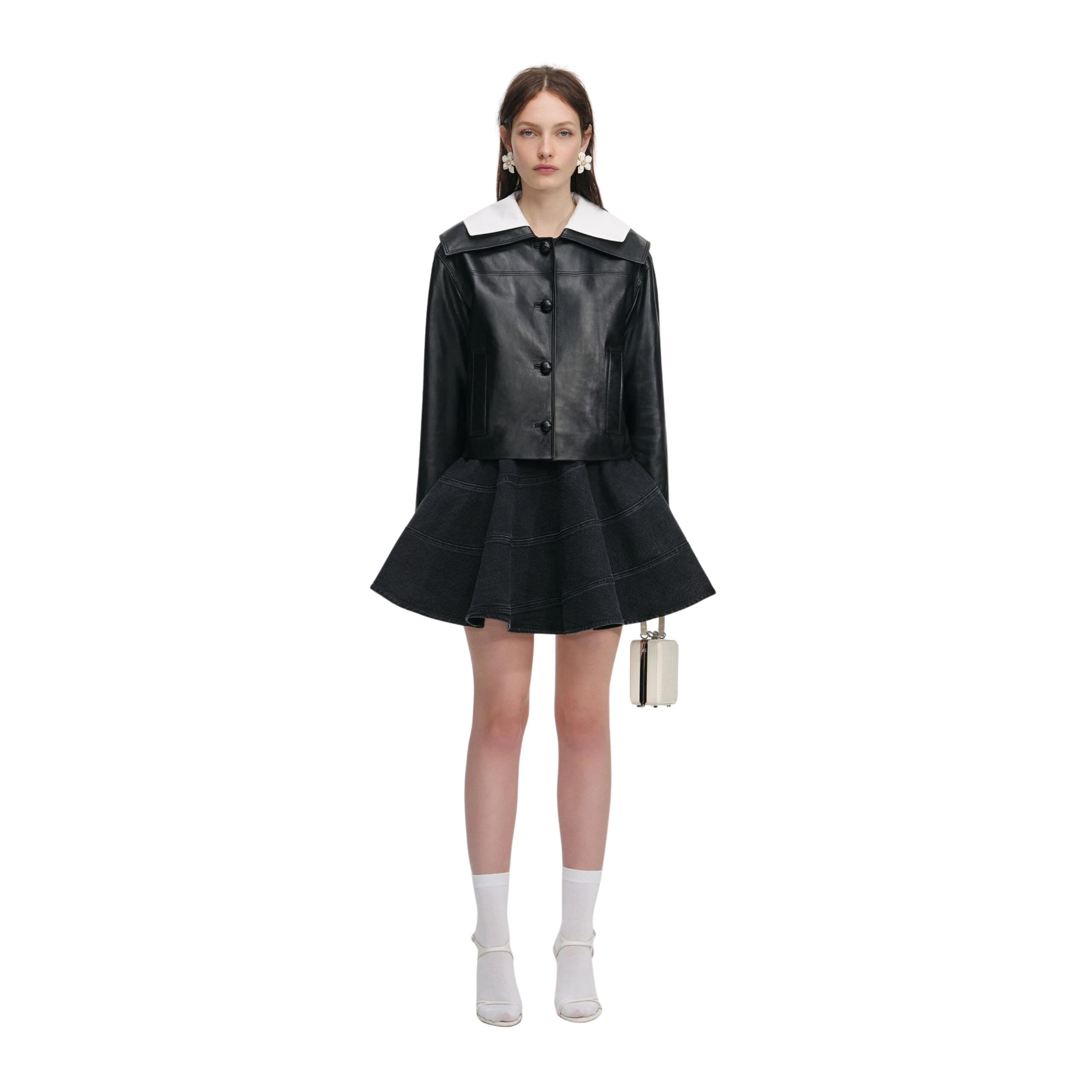 Self-Portrait-Black-Leather-Contrast-Collar-Jacket-2025-coveti-5-scaled66675_nobg Self Portrait Jackets luxury Clothing from Luxury Handbags Marketplace