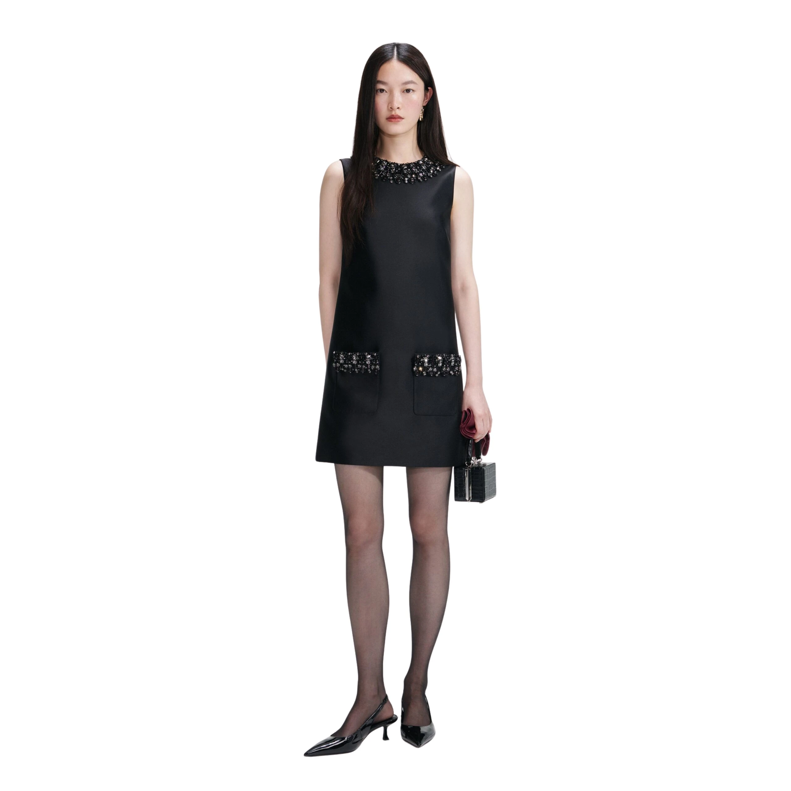 Self-Portrait-Black-Taffeta-Embellished-Trim-Mini-Dress-2025-coveti-5-scaled72790_nobg Self Portrait Dresses luxury Clothing from Luxury Handbags Marketplace