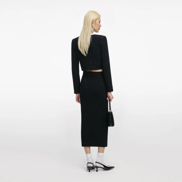 Elevate your elegance in this Self Portrait Skirts Midi Dress from the 2025 resort wear edit
