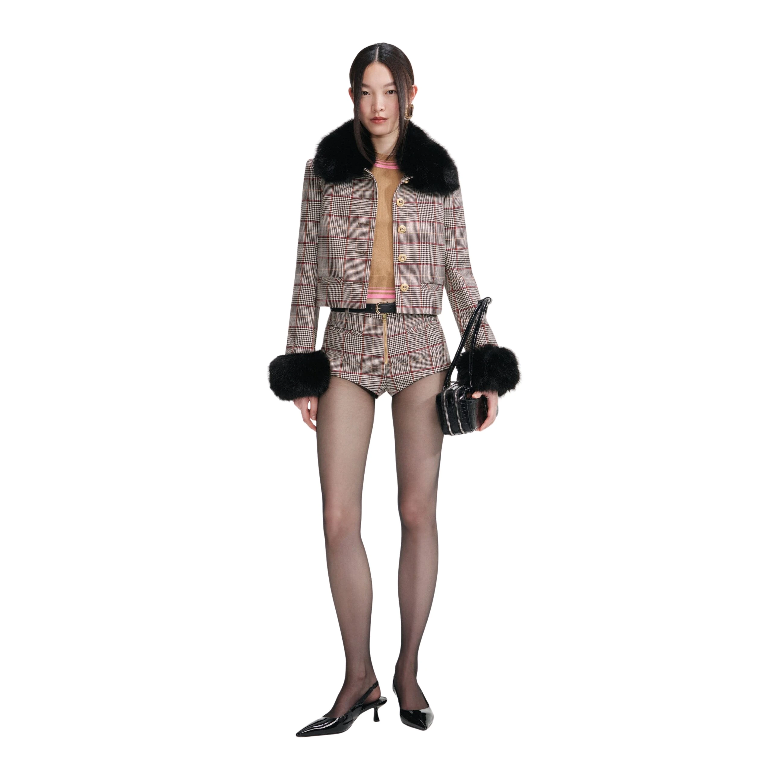 Self-Portrait-Brown-Check-Shorts-2025-coveti-5-scaled99047_nobg Self Portrait Shorts luxury Clothing from Luxury Handbags Marketplace