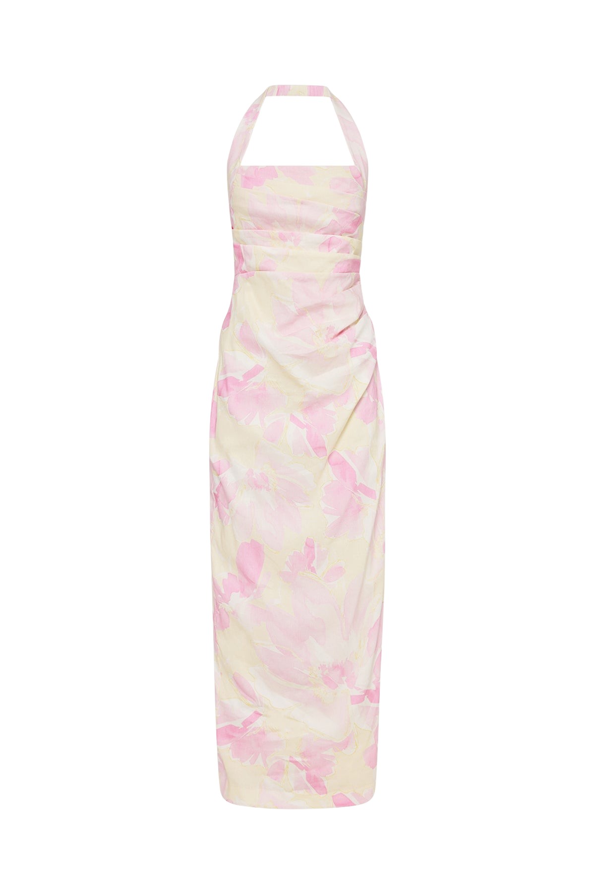 Shona Joy Addison Draped Halter Maxi Dress