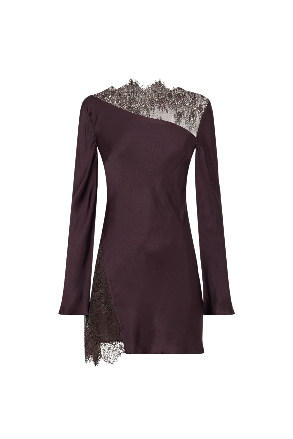 Shona Joy Allegra Lace Panelled Mini Dress