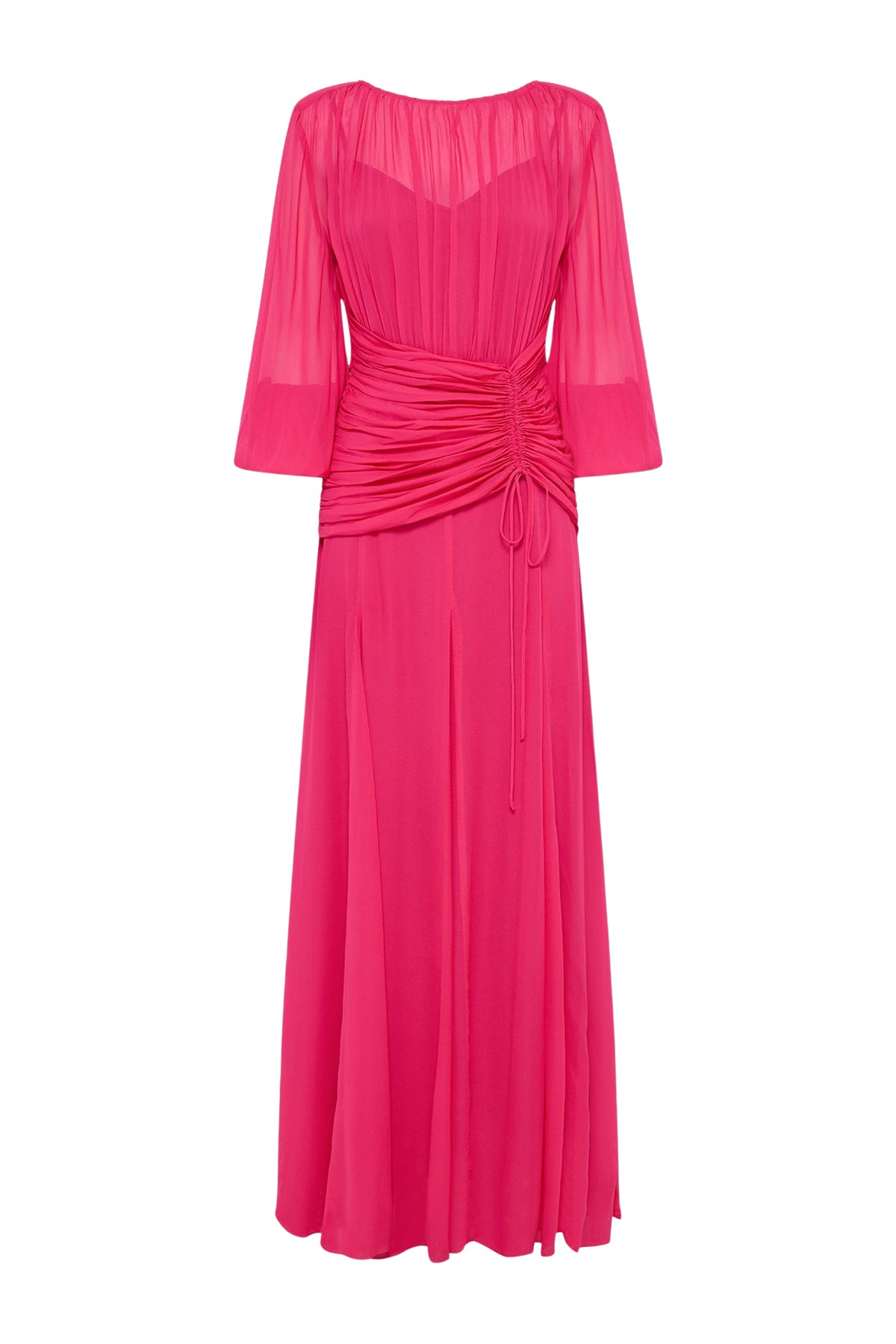Shona Joy Aylah High Neck Balloon Sleeve Maxi Dress