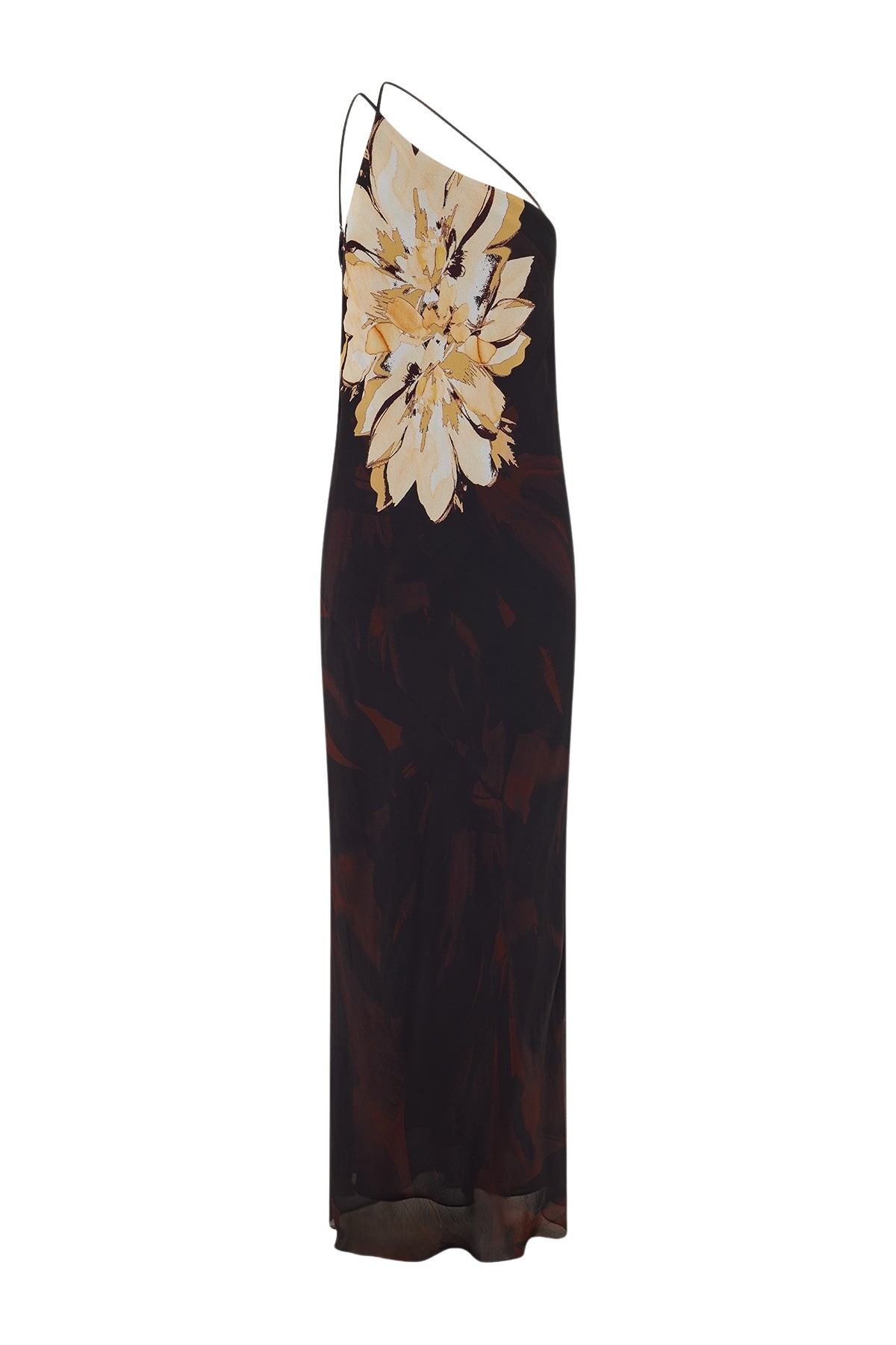 Shona Joy Cazador One Shoulder Cowl Back Maxi Dress