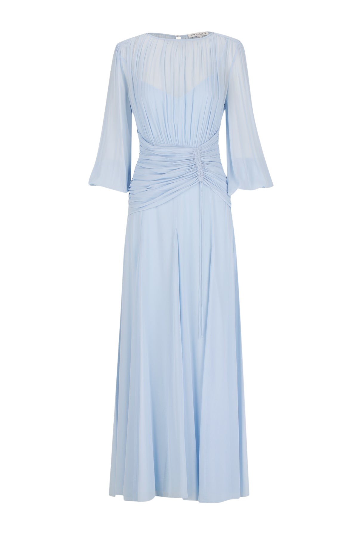 Shona Joy Emory High Neck Balloon Sleeve Maxi Dress