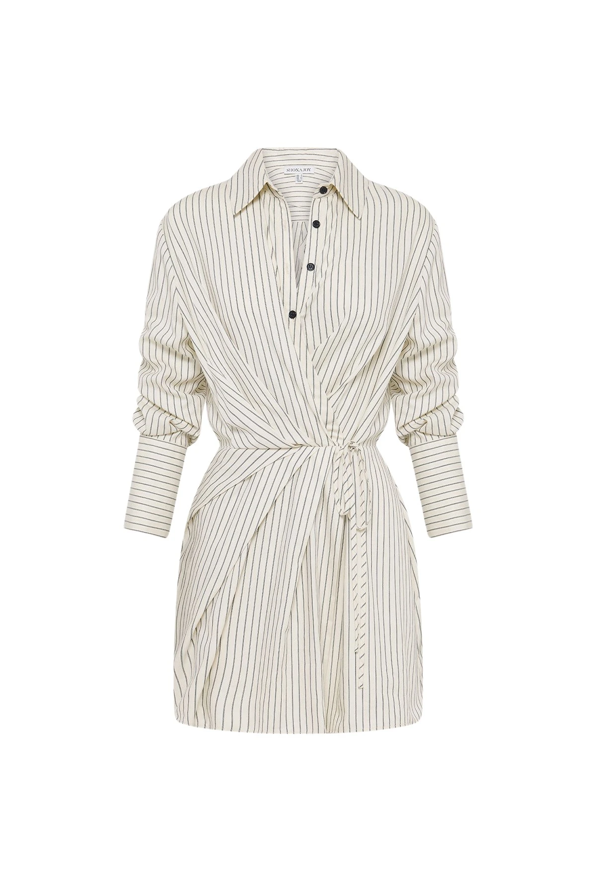 Shona-Joy-Hudson-Shirt-Wrap-Mini-Dress-2025-coveti82272_nobg Shona Joy Neutrals Dresses luxury Clothing from Luxury Handbags Marketplace