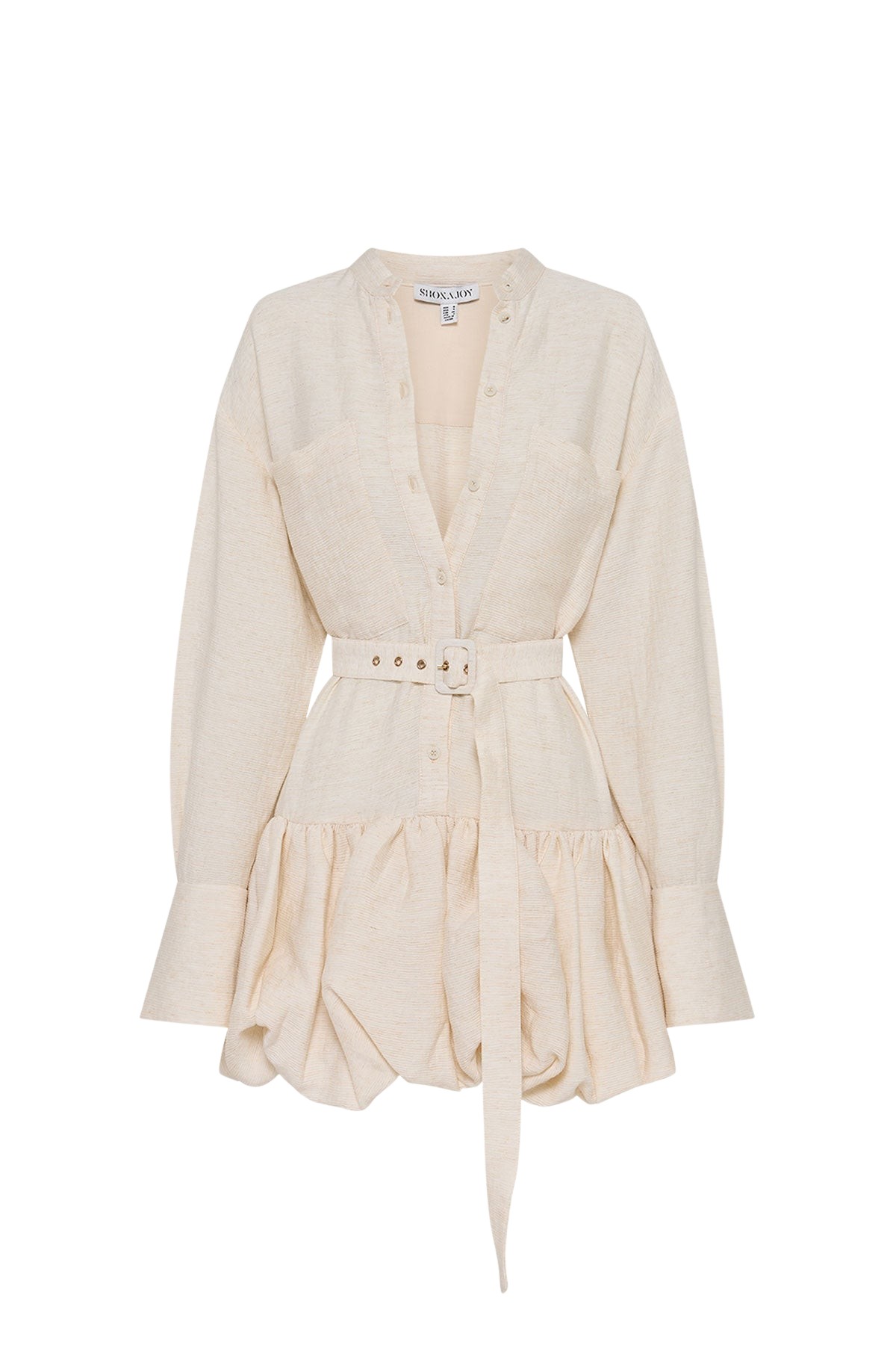 Shona Joy Jasper Bubble Shirt Mini Dress