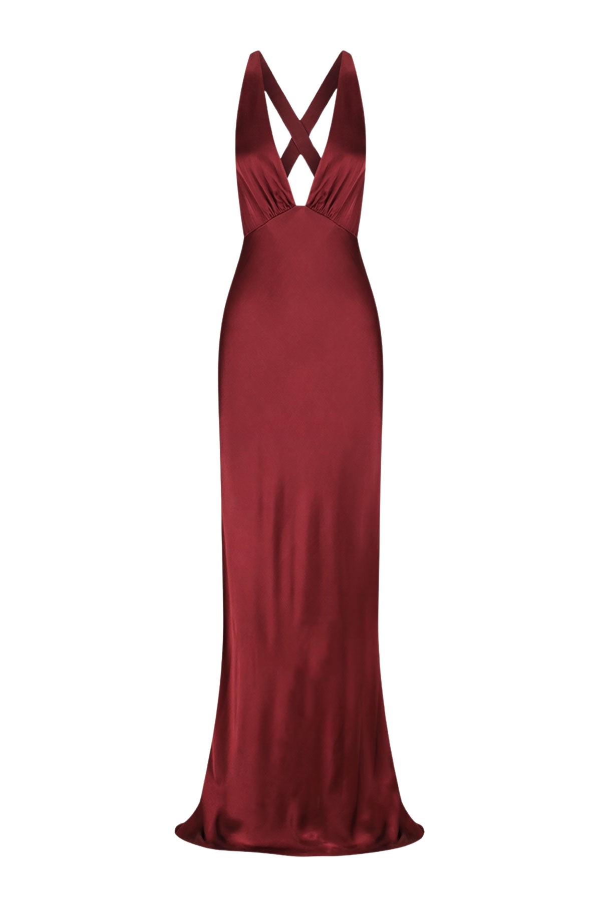 Shona Joy La Lune Plunged Cross Back Maxi Dress