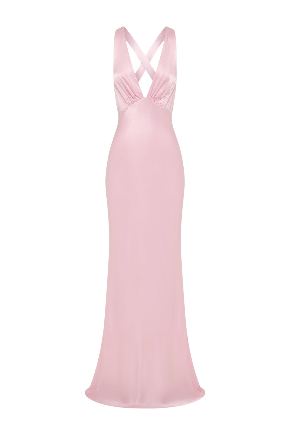 Shona Joy La Lune Plunged Cross Back Maxi Dress