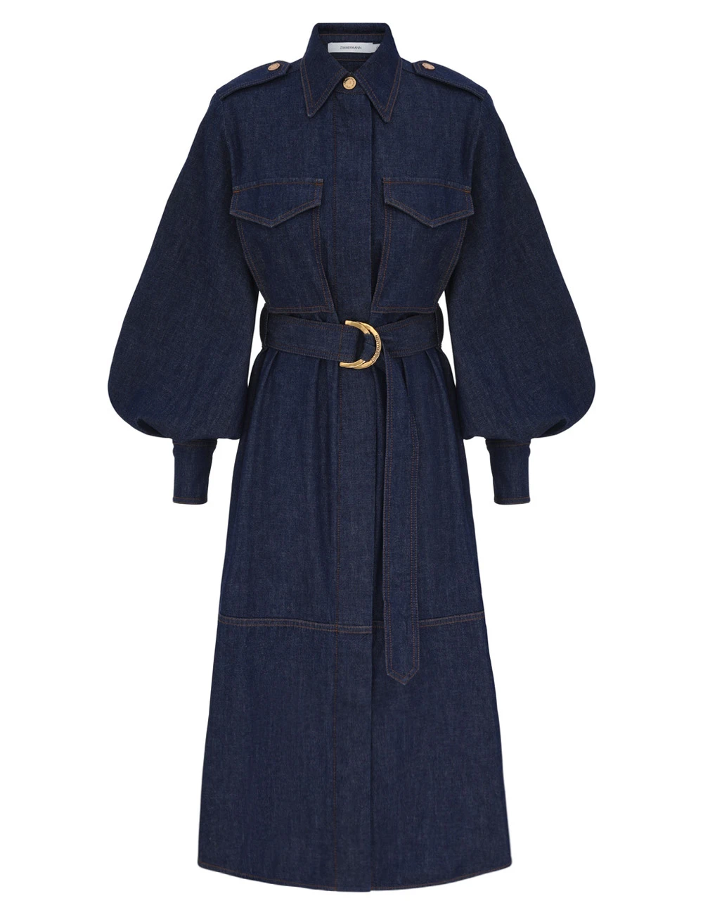 Zimmermann Denim Cargo Midi Dress | Ready to Wear 2025 Collection Luxury Shoes Elevate your elegance in this Zimmermann Dresses from the 2025 resort wear edit