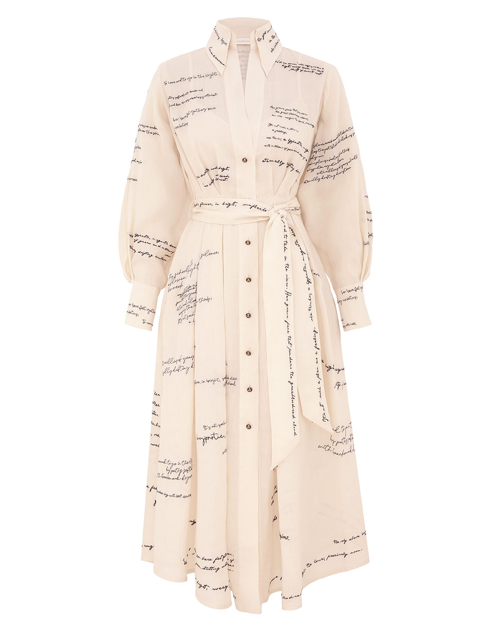Zimmermann Dream Embroidered Shirt Dress