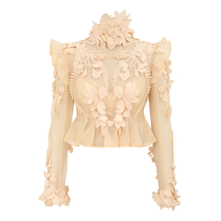 Elevate your elegance in this Zimmermann Tops   from the 2025 resort wear edit