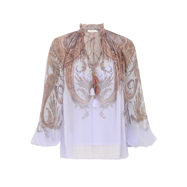 Elevate your elegance in this Zimmermann Tops   from the 2025 resort wear edit