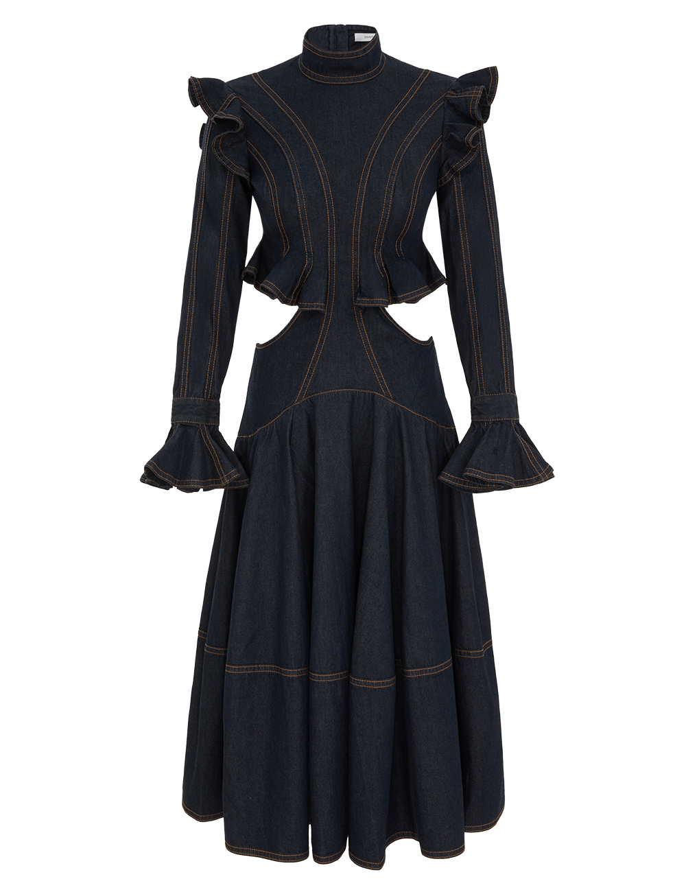 Zimmermann Hypnotic Denim Midi Dress