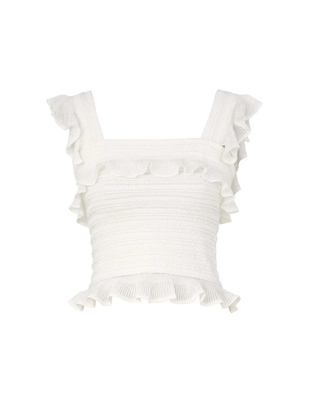 Zimmermann Hypnotic Lace Frill Cami | Ready to Wear 2025 Collection Luxury Shoes Elevate your elegance in this Zimmermann Tops from the 2025 resort wear edit