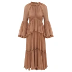Zimmermann Hypnotic Peplum Flutter Dress | Ready to Wear 2025 Collection Luxury Shoes Elevate your elegance in this Zimmermann Dresses from the 2025 resort wear edit