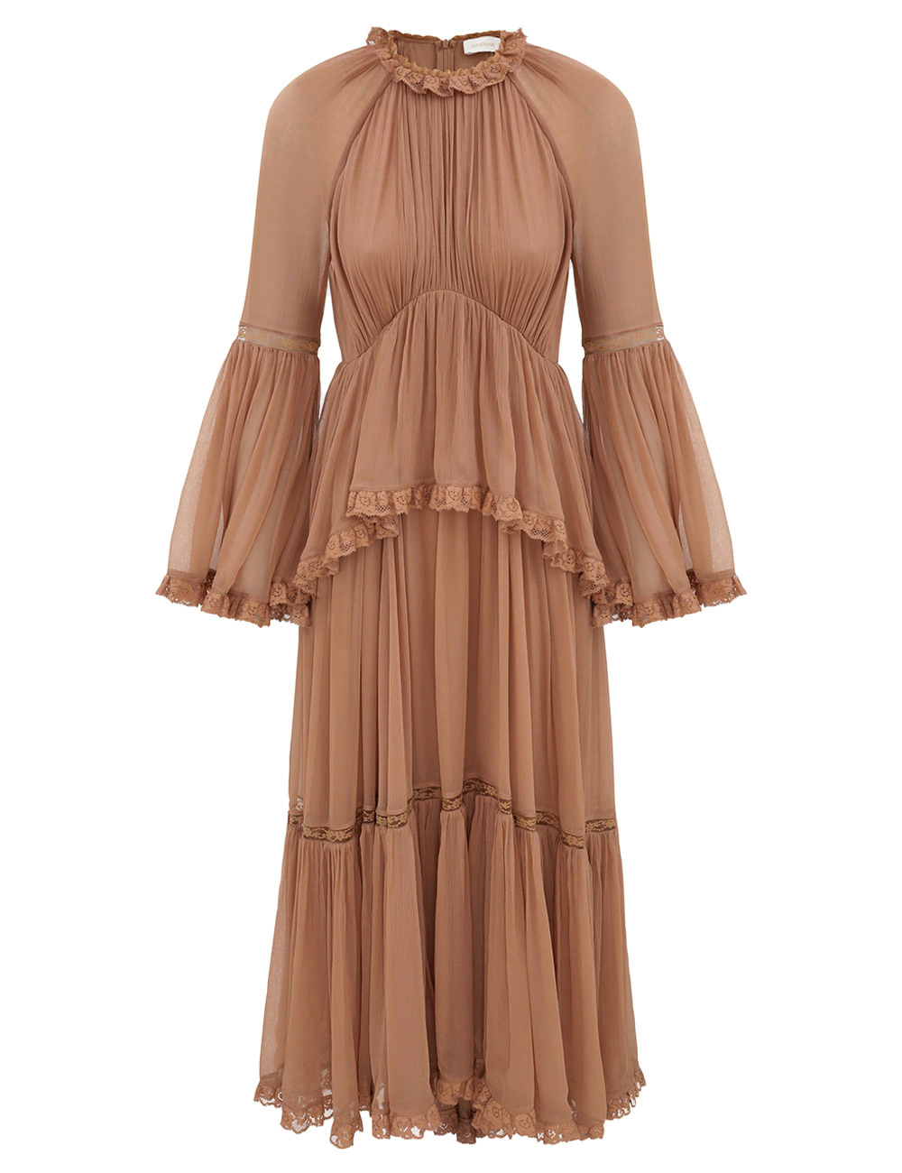 Zimmermann Hypnotic Peplum Flutter Dress