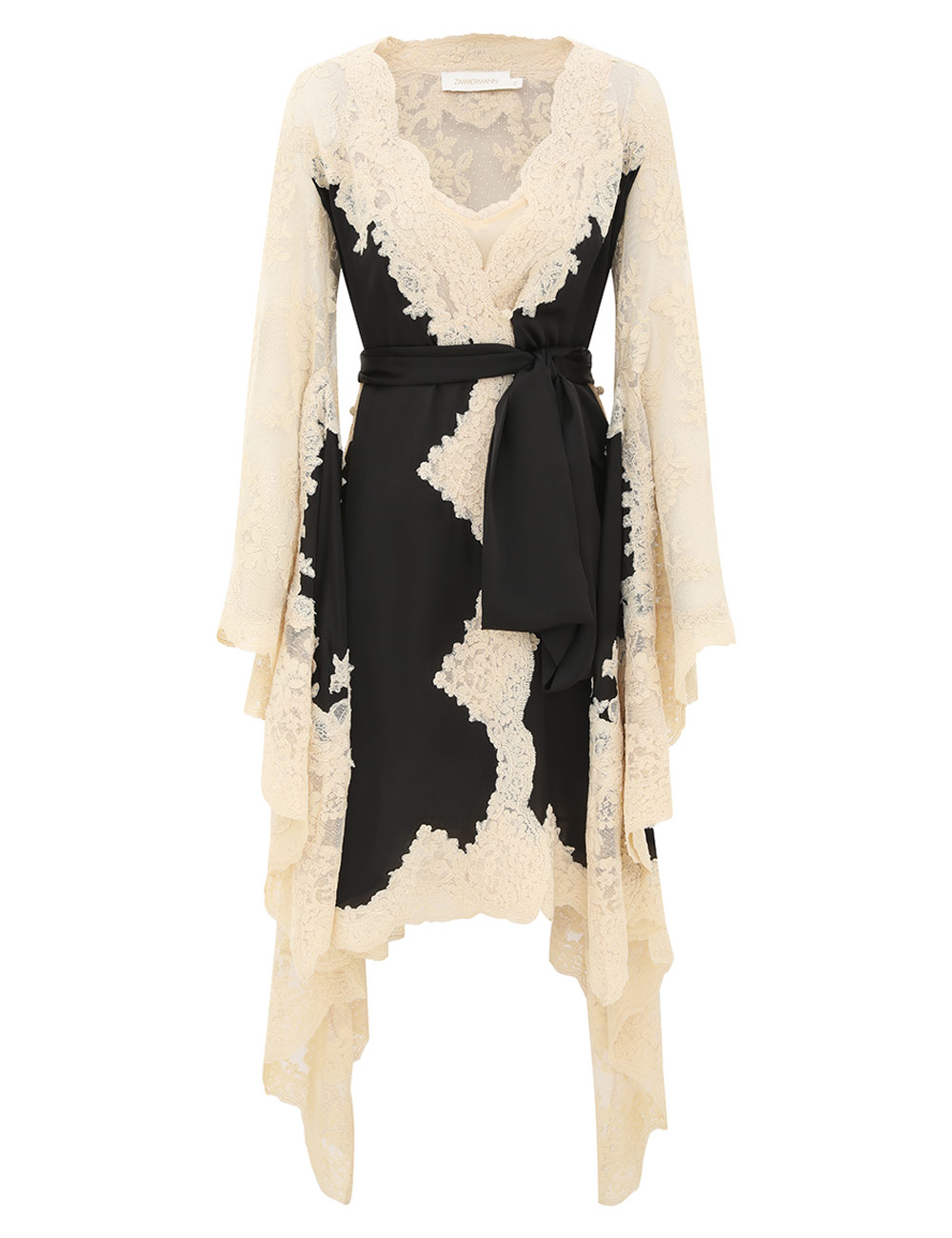 Zimmermann Hypnotic Satin Wrap Dress