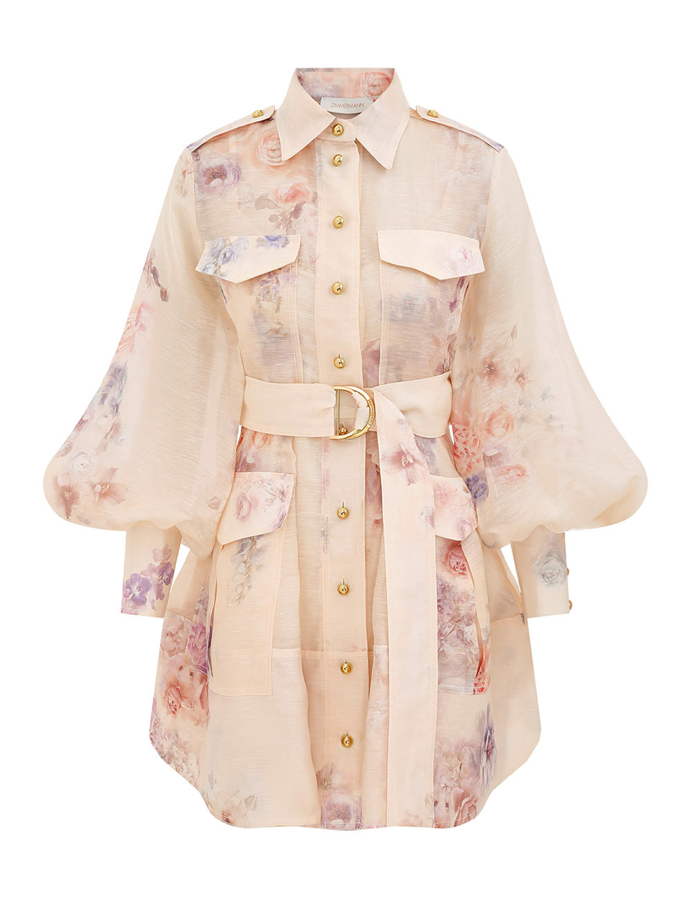 Zimmermann Hypnotic Utility Mini Dress