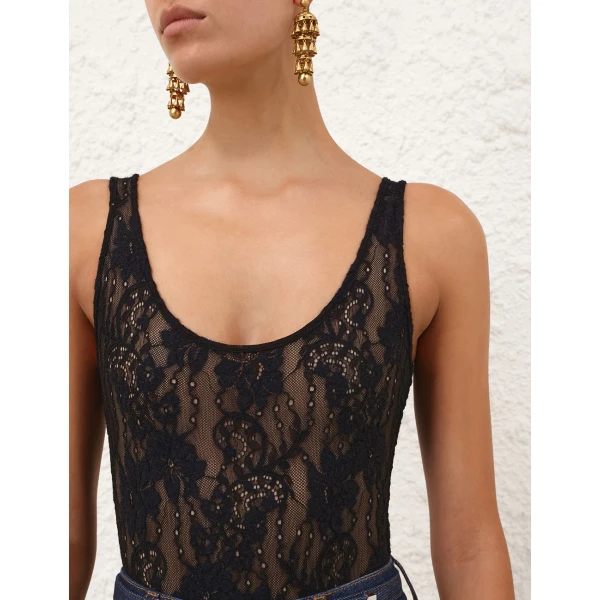 Elevate your elegance in this Zimmermann Bodysuit   from the 2025 resort wear edit