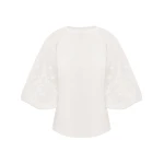 Zimmermann Lace Trim Lantern Sleeve Tee | Ready to Wear 2025 Collection Luxury Shoes Elevate your elegance in this Zimmermann Tops from the 2025 resort wear edit