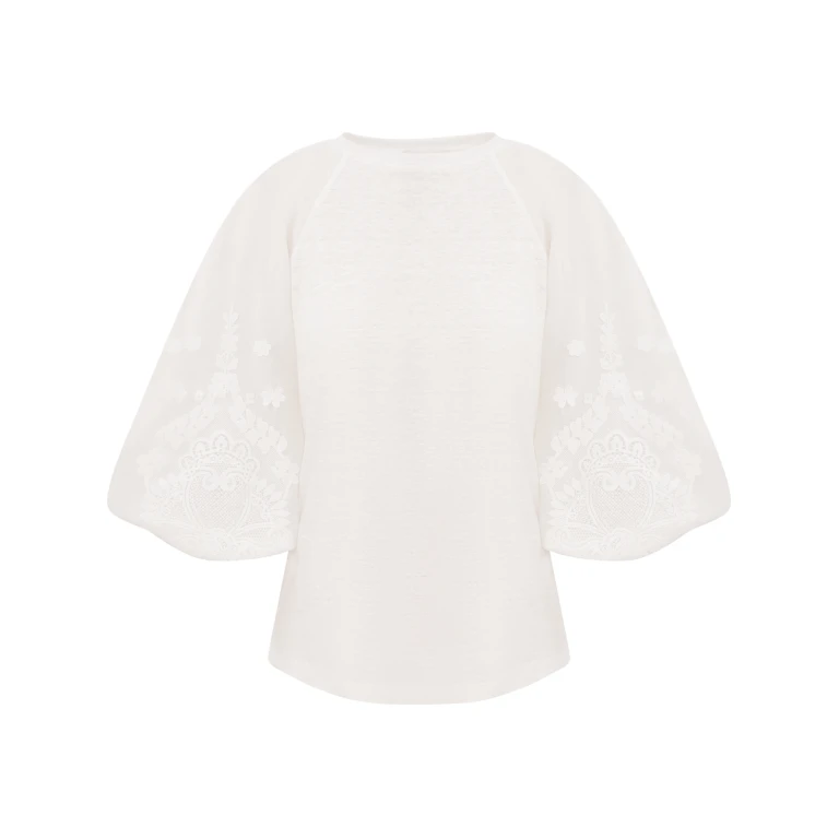Elevate your elegance in this Zimmermann Tops   from the 2025 resort wear edit